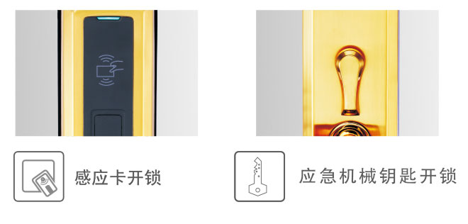 HZ-69532 貝(bèi)韻 智能酒店鎖 兩種開鎖(suǒ)方式
