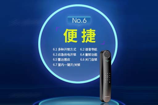 好智能鎖(suǒ)十大標(biāo)準(zhǔn)2.0---No.6:便捷